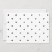 Silver Whimsical Script Photo Afstuderen Kaart (Achterkant)