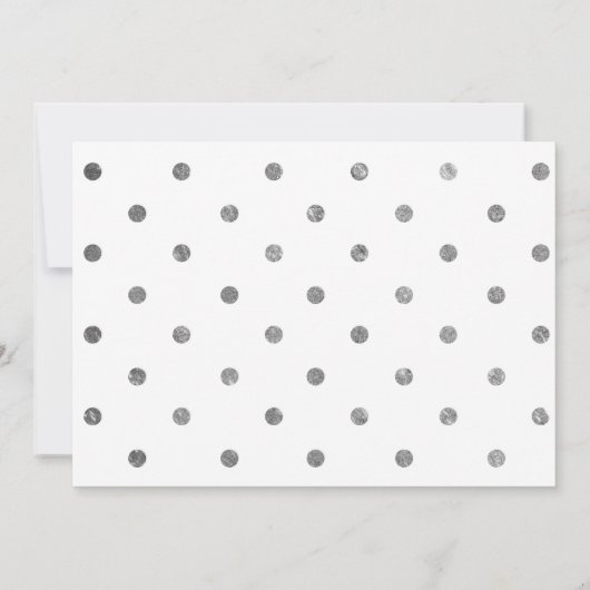 Silver Whimsical Script Photo Afstuderen Kaart (Achterkant)