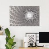 Silver Whirlpool2-Poster Poster (Thuiskantoor)