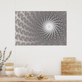 Silver Whirlpool2-Poster Poster (Keuken)