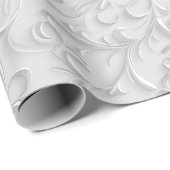 Silver White 25e bruiloft Jubileum Cadeaupapier (Rol Hoek)