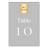 Silver White Business logo-tabelnummer Kaart (Voorkant)
