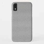 Silver White Carbon Fibre Print Case-Mate iPhone Case (Achterkant)