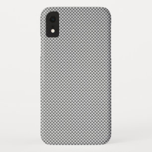 Silver White Carbon Fibre Print Case-Mate iPhone Case