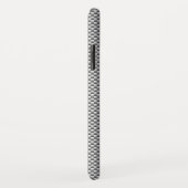 Silver White Carbon Fibre Print Case-Mate iPhone Case (Achterkant/rechts)