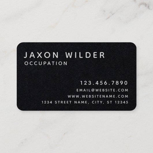 Silver White Dog Silhouette Cloud Minimal Visitekaartje (Achterkant)