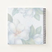 Silver White Dogwood Blossom Wedding Notitieboek (Achterkant)