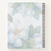 Silver White Dogwood Blossom Wedding Notitieboek (Achterkant)