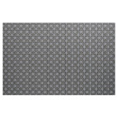Silver, White en Black Tiled Pattern Stof (Yard (91,4 cm))