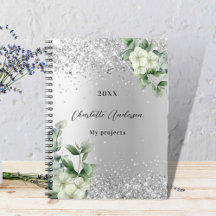 Silver White floral eucalyptus elegant