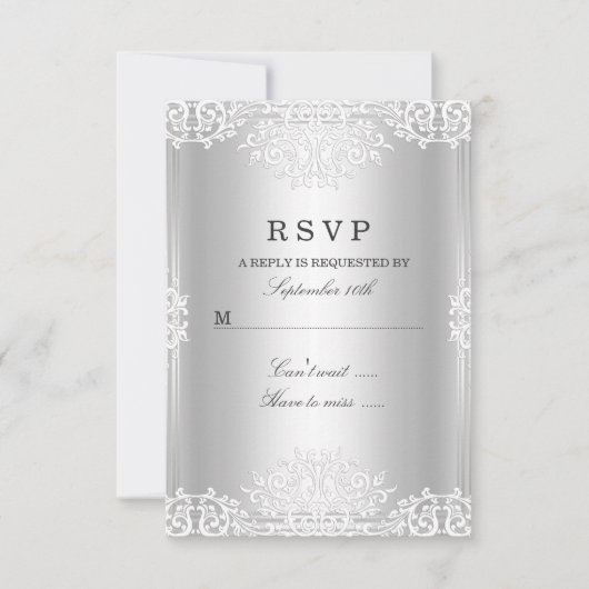 Silver White  Glamour RSVP (Voorkant)