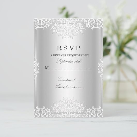 Silver White  Glamour RSVP (Staand voorkant)