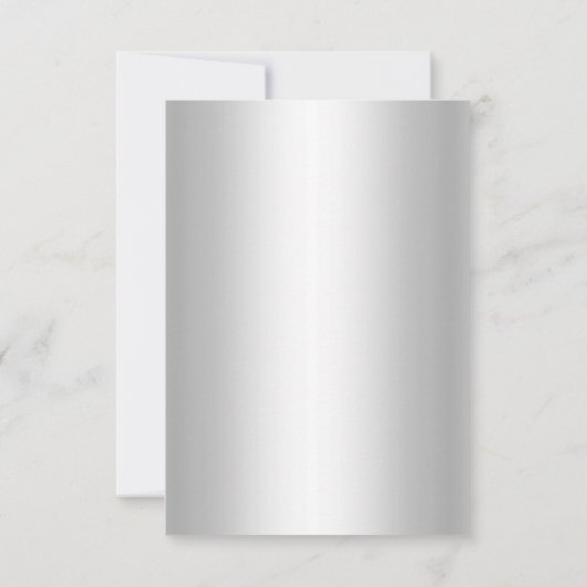 Silver White Glamour RSVP (Achterkant)