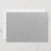 Silver White Glitter Trouwjurk Vrijgezellenfeest Kaart (Achterkant)