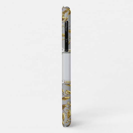 Silver White Gold Diamond Jewel Afbeelding Case-Mate iPhone Case (Achterkant/links)