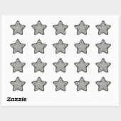 Silver White Grey Shiny Star Merry kerst Ster Sticker (Vel)