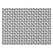 Silver White Grey Tablecloth Abstract Tafelkleed (Voorkant (Horizontaal))