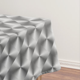 Silver White Grey Tablecloth Abstract Tafelkleed