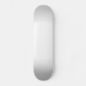 Silver & White Radiale Fade Skateboard (Voorkant)
