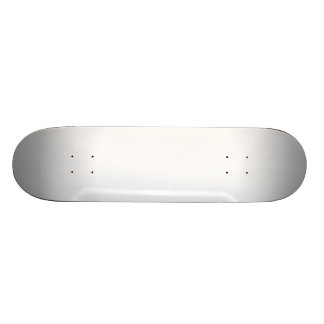 Silver & White Radiale Fade Skateboard