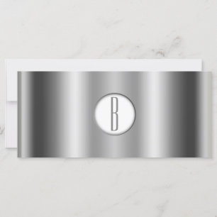 Silver White Shiny Glam Monogram Cadeaubon