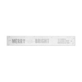 Silver & White Snowflake Merry en Bright (Individueel)