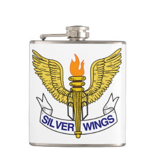 Silver Wings Flask Heupfles