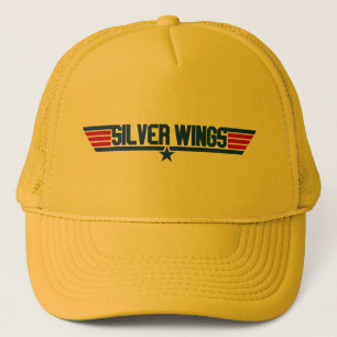 Silver Wings "Top Pistool" geïnspireerde trucker h Trucker Pet