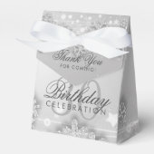 Silver Winter 30th Birthday Dank u Bedankdoosjes (Voorkant Zijde)