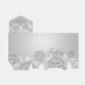 Silver Winter 50th Birthday Dank u Bedankdoosjes (Uitgevouwen)