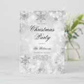 Silver Winter Wonder Vakantie Uitnodigen Programma (Staand voorkant)