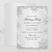 Silver Winter Wonderland Kerstfeestdag 2 Kaart (Voorkant / Achterkant)