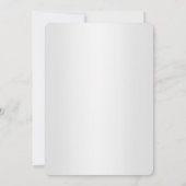 Silver Winter Wonderland Kerstfeestdag 2 Kaart (Achterkant)