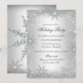 Silver Winter Wonderland Kerstfeestdag 2 Kaart (Voorkant / Achterkant)