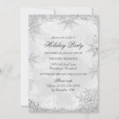 Silver Winter Wonderland Kerstfeestdag A Kaart (Voorkant)