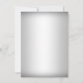 Silver Winter Wonderland Kerstfeestdag Kaart (Achterkant)