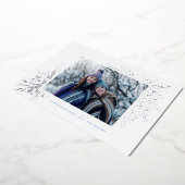 Silver Winter Wonderland vakantiefoto Folie Kaart (Gedraaid)