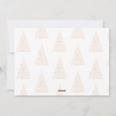 Silver wish card New Year with christmas tree Feestdagenkaart (Achterkant)