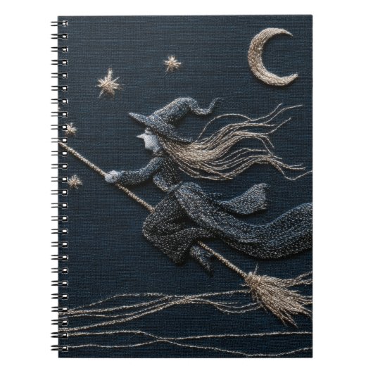 Silver Witch Moonlit Sky Notitieboek (Voorkant)