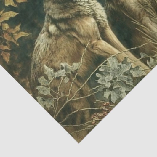 Silver Wolves Tissuepapier (Detail)