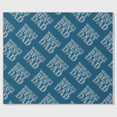 Silver World's beste pap Vaderdag Glitter Cadeaupapier (Vlak)