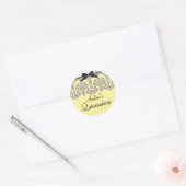 Silver/Yellow Forever Diamonds Quinceañera Sticker (Envelop)