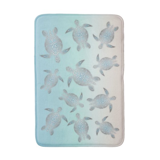 Silver Zee Turks Beach Badmat (Voorkant Verticaal)