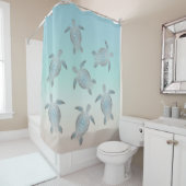 Silver Zee Turks Beach Douchegordijn (In situ)