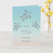 Silver Zee Turks toevoegen naam en datum geboorted Kaart (Gele Bloem)