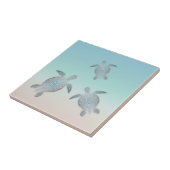 Silver Zee Turquoise Maritime Nautical Tegeltje (Zijkant)