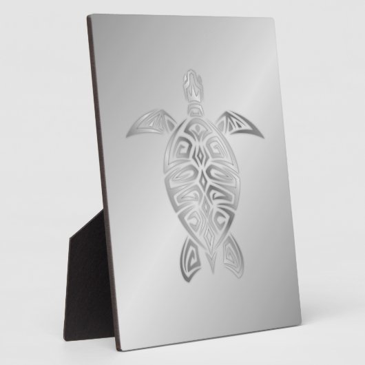 Silver Zee Turtle Animal Fotoplaat (Zijkant)