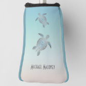 Silver Zee Turtle Monogram Maritime Golfheadcover (Draai 90)