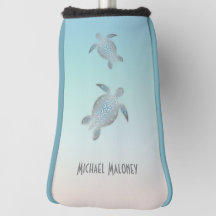 Silver Zee Turtle Monogram Maritime