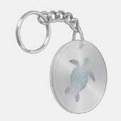 Silver Zee Turtle Sleutelhanger (Voorkant Links)